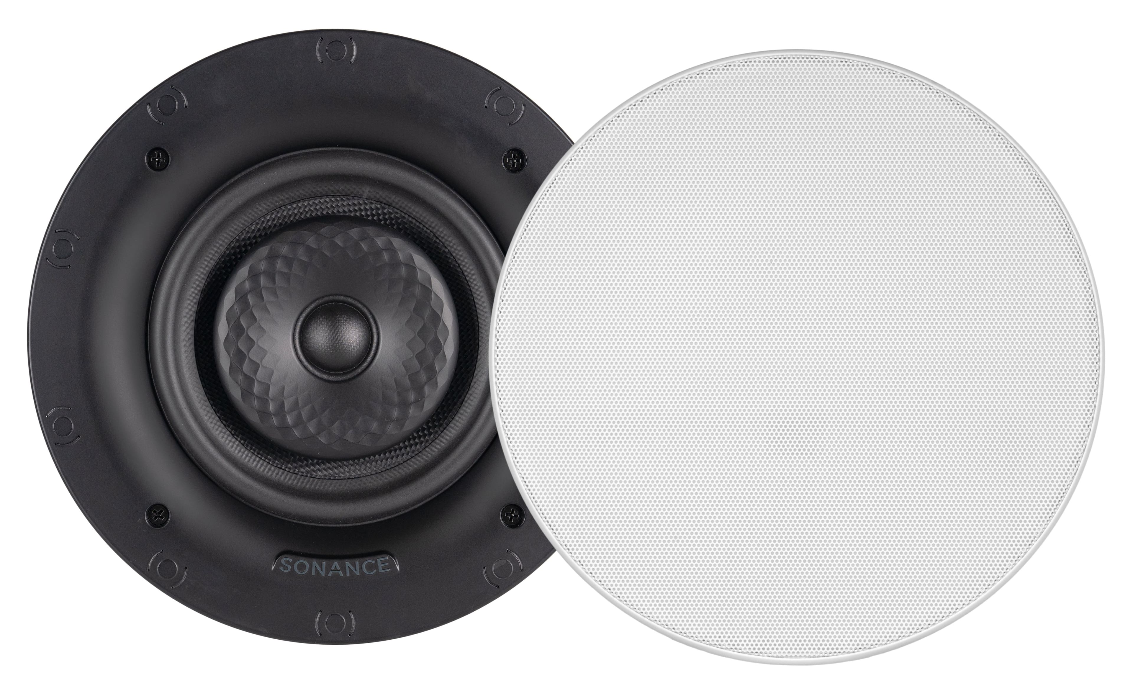 Sonance - VX62R TL SINGLE SPEAKER - Visual Experience Series 6.5" 2-Way Thinline In Ceiling Speaker (Each) - Paintable White - Front_Zoom