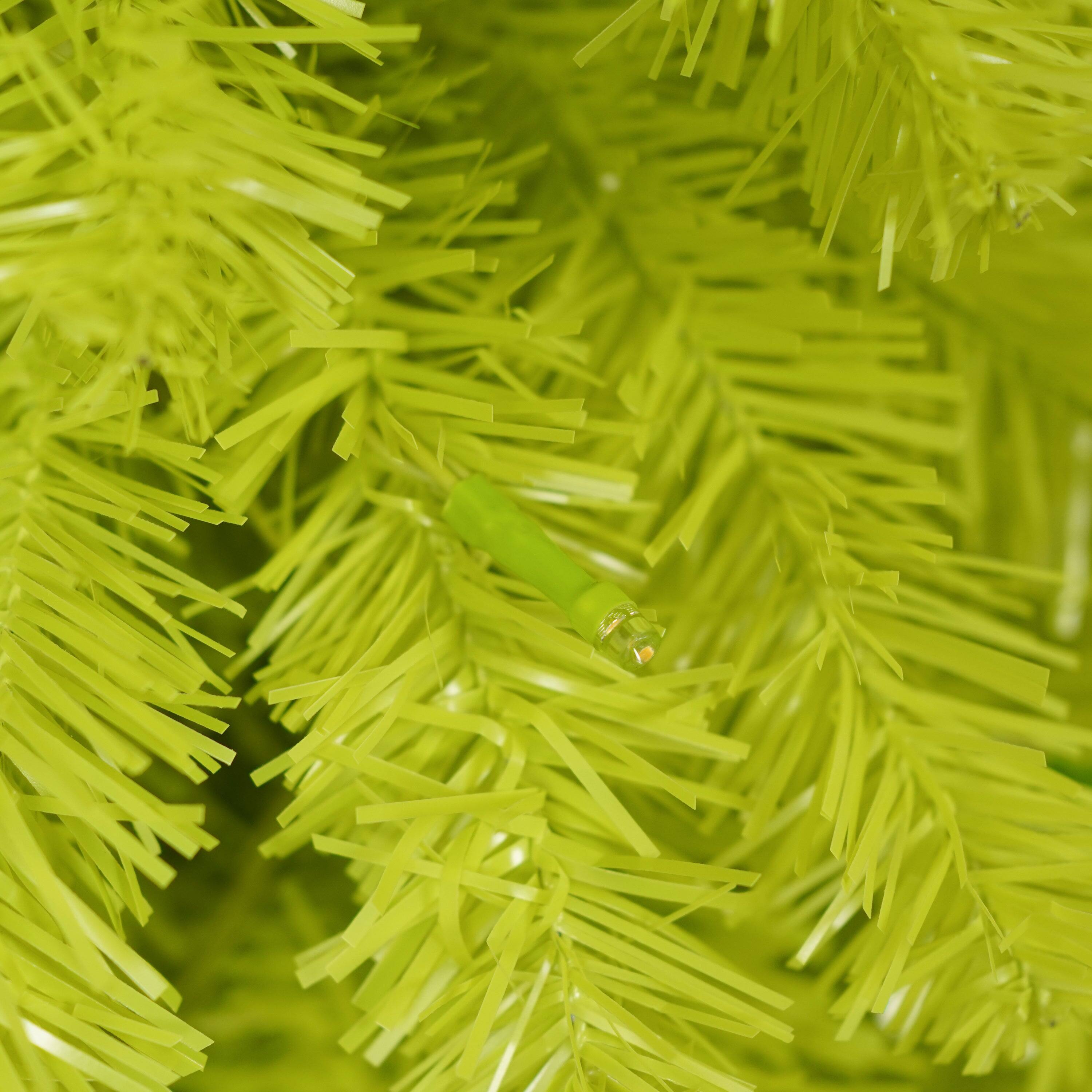 Alt View 9. BreeBe - 5FT Hinged Fir Artificial Fir Bent Top Christmas Tree - Green,White.