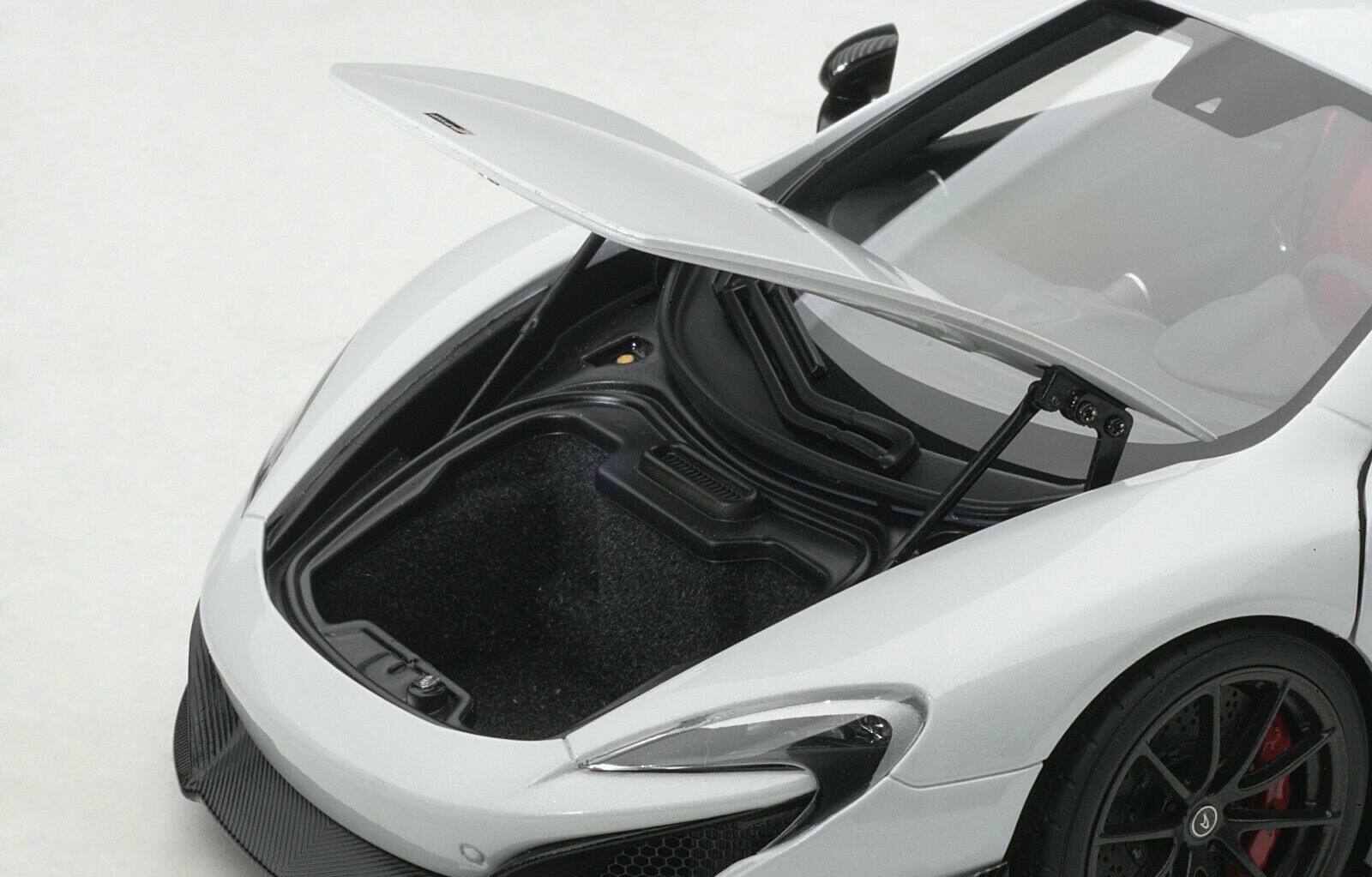 Alt View 2. Autoart - McLaren 675LT Silica White 1/18 Model Car by Autoart.