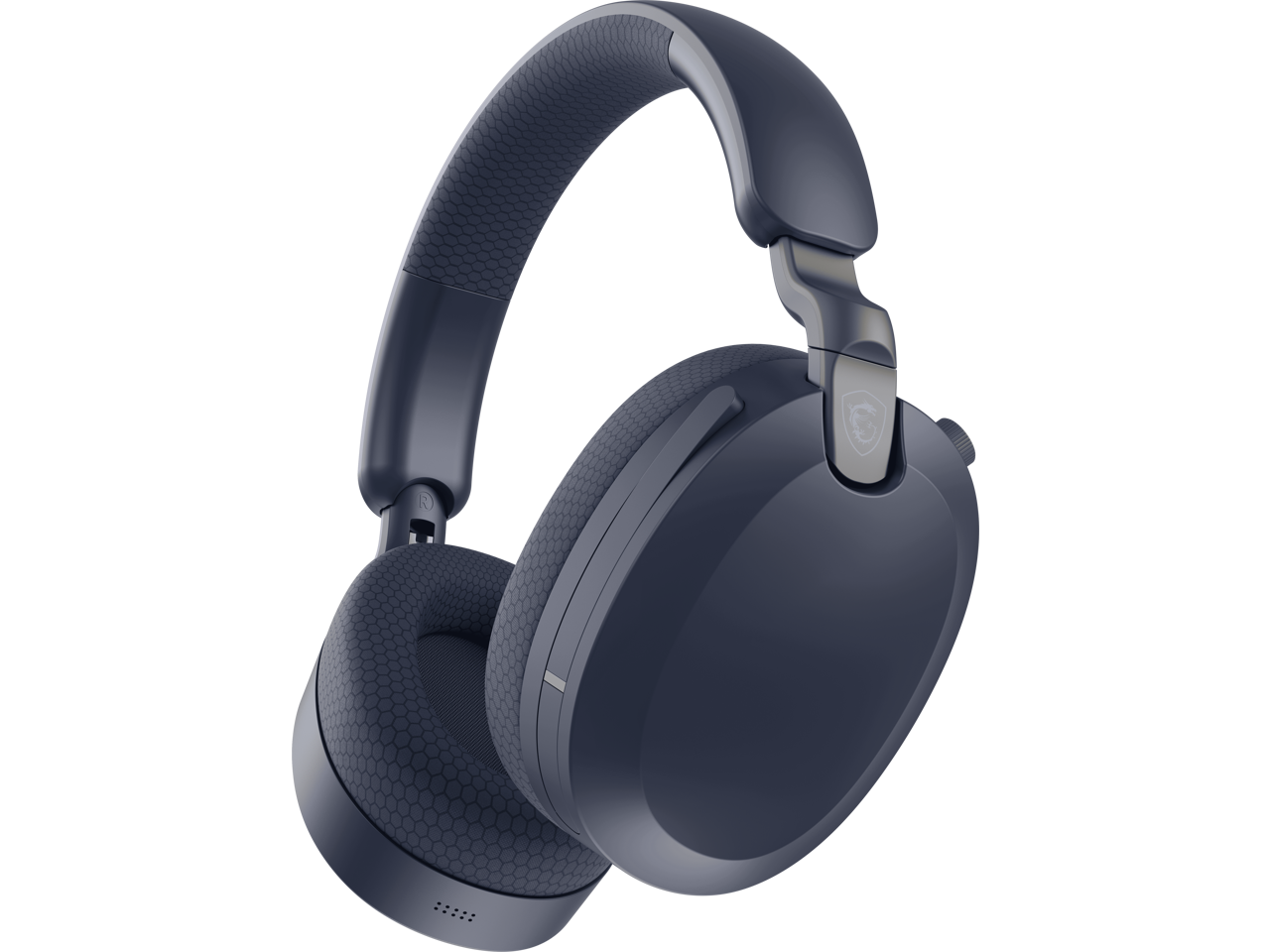 Alt View 3. MSI - MSI MAESTRO 500 W NAVY Wireless Bluetooth Over-the-Ear Headphones with 3.5mm Wired Option - Navy - Navy.