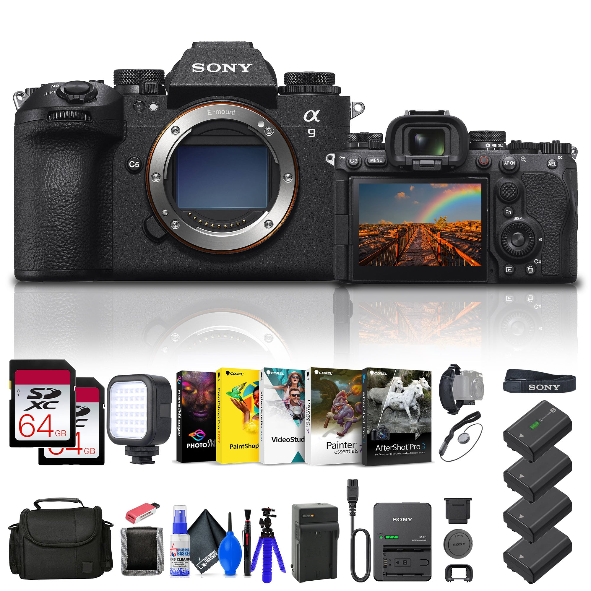 Sony - Alpha a9 III Mirrorless Camera -  24.6MP Full Frame Global Shutter Bundle