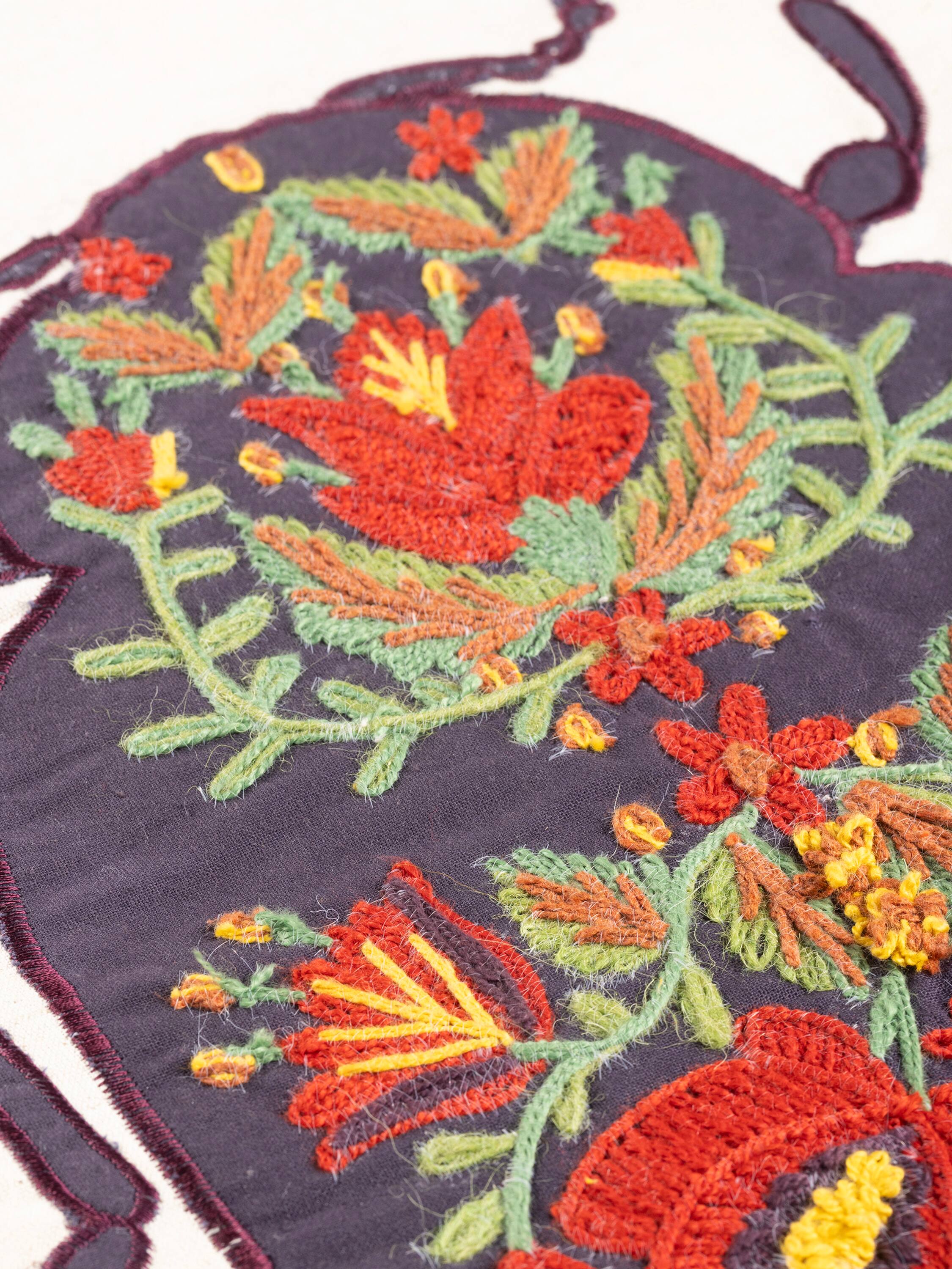 Back. GAURI KOHLI - Udaipur Pillow - Multicolored.