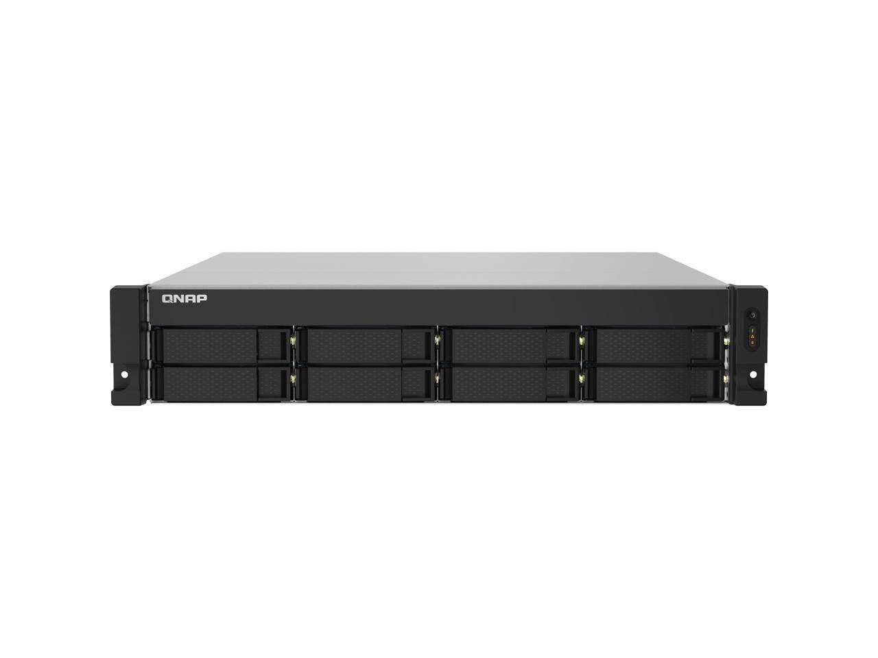 Alt View 5. QNAP - TS-832PXU-RP-4G-US  QNAP 2U 8-Bay ARM-based 2.5G &10G NAS - Black.