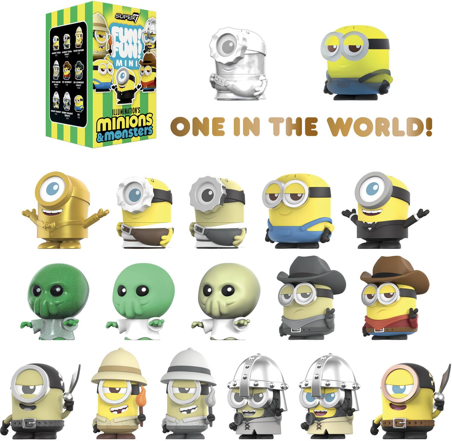 Super7 - Minions 3 - FUN! FUN! MINI Wv1 (New Film) - Minion - Blind Box Flat - COLLECTIBLES - Multicolor
