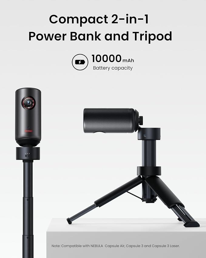 Nebula Capsule 3 Laser with Power Bank Tripod - Best Buy