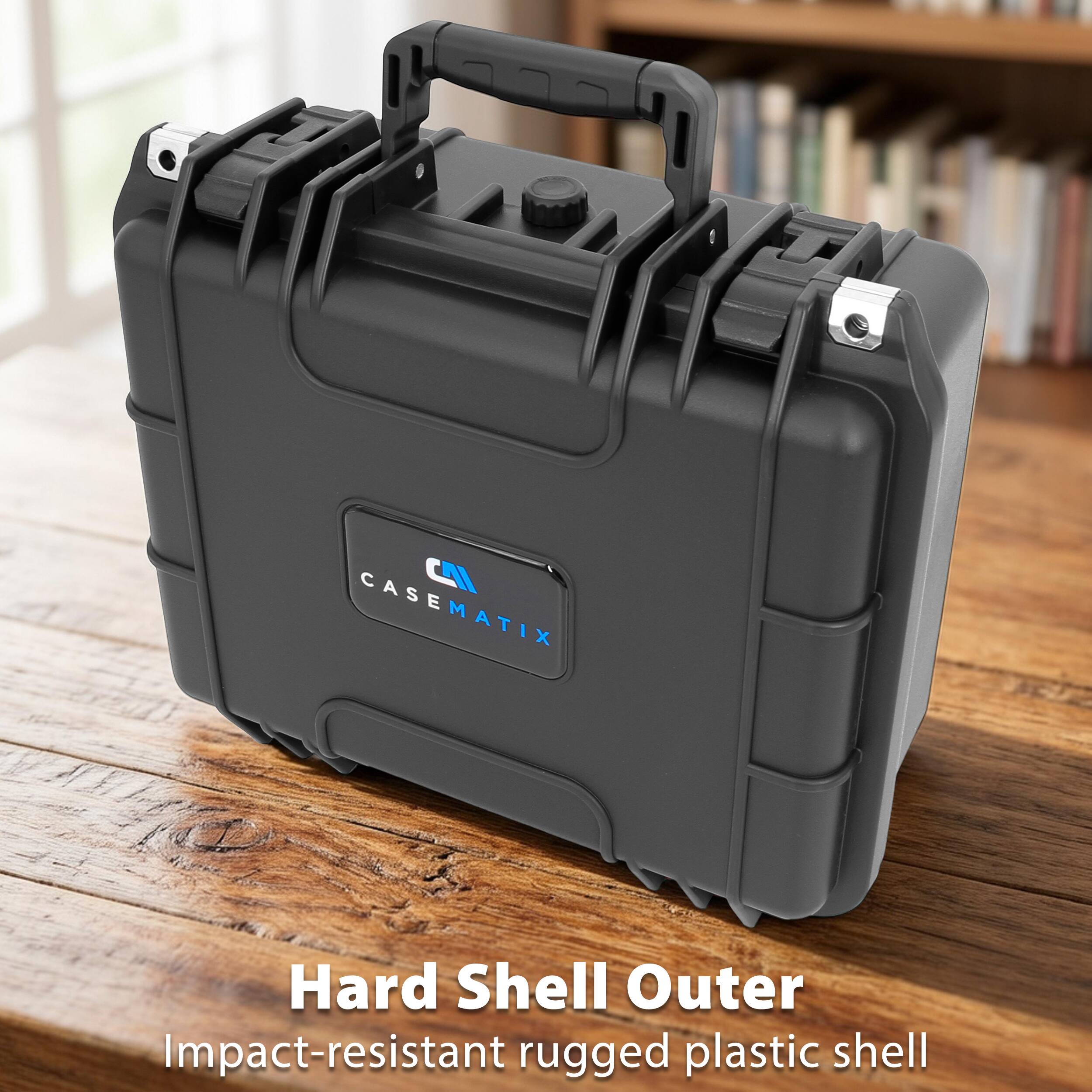 CASEMATIX Hard Shell Outer Impact-resistant rugged plastic shell

Hard Shell Outer  
Impact-resistant rugged plastic shell
