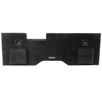 Alt View 1. NVX - 2014-2018 Silverado/Sierra Crew Cab - Custom-Fit Empty Dual 10" Sealed Subwoofer Enclosure - Black.