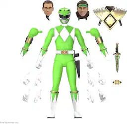Super7 - Mighty Morphin Power Rangers - ULTIMATES! Wave 05 - Green Ranger (Glow) - COLLECTABLES