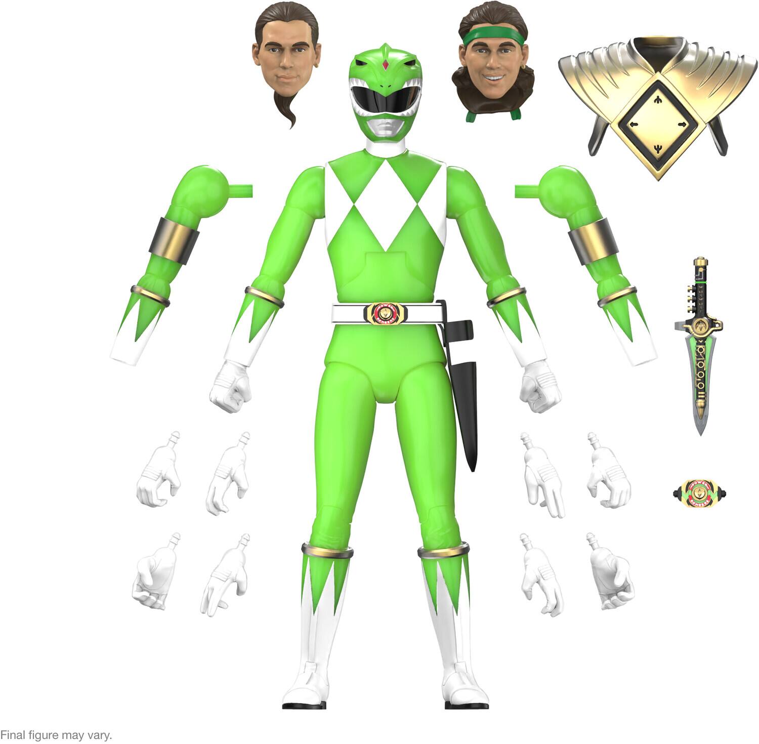 Super7 - Mighty Morphin Power Rangers - ULTIMATES! Wave 05 - Green Ranger (Glow) - COLLECTABLES