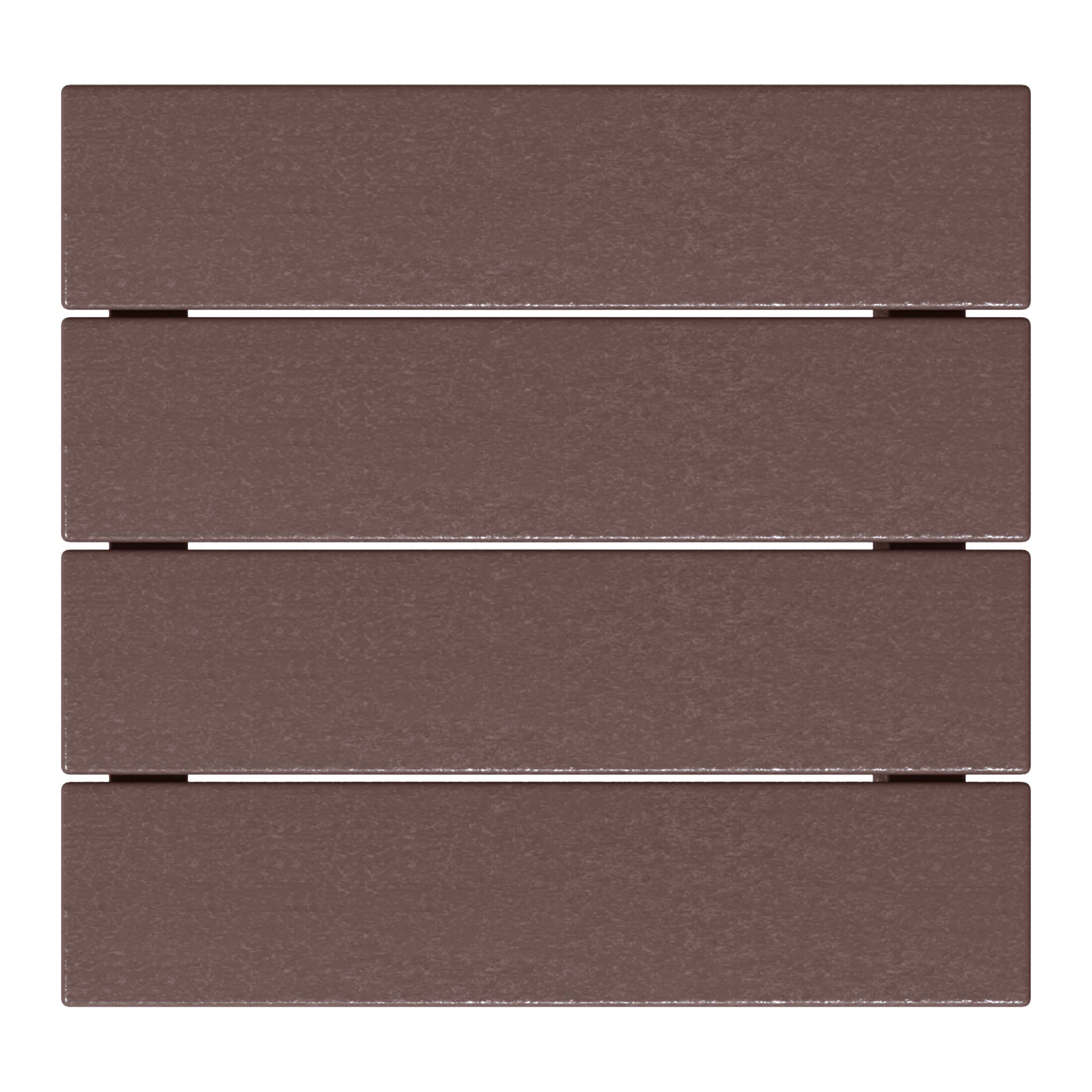 Alt View 1. WestinTrends - WestinTrends Malibu Kids Outdoor Patio Furniture HDPE Adirondack Square Side Table - Dark Brown.