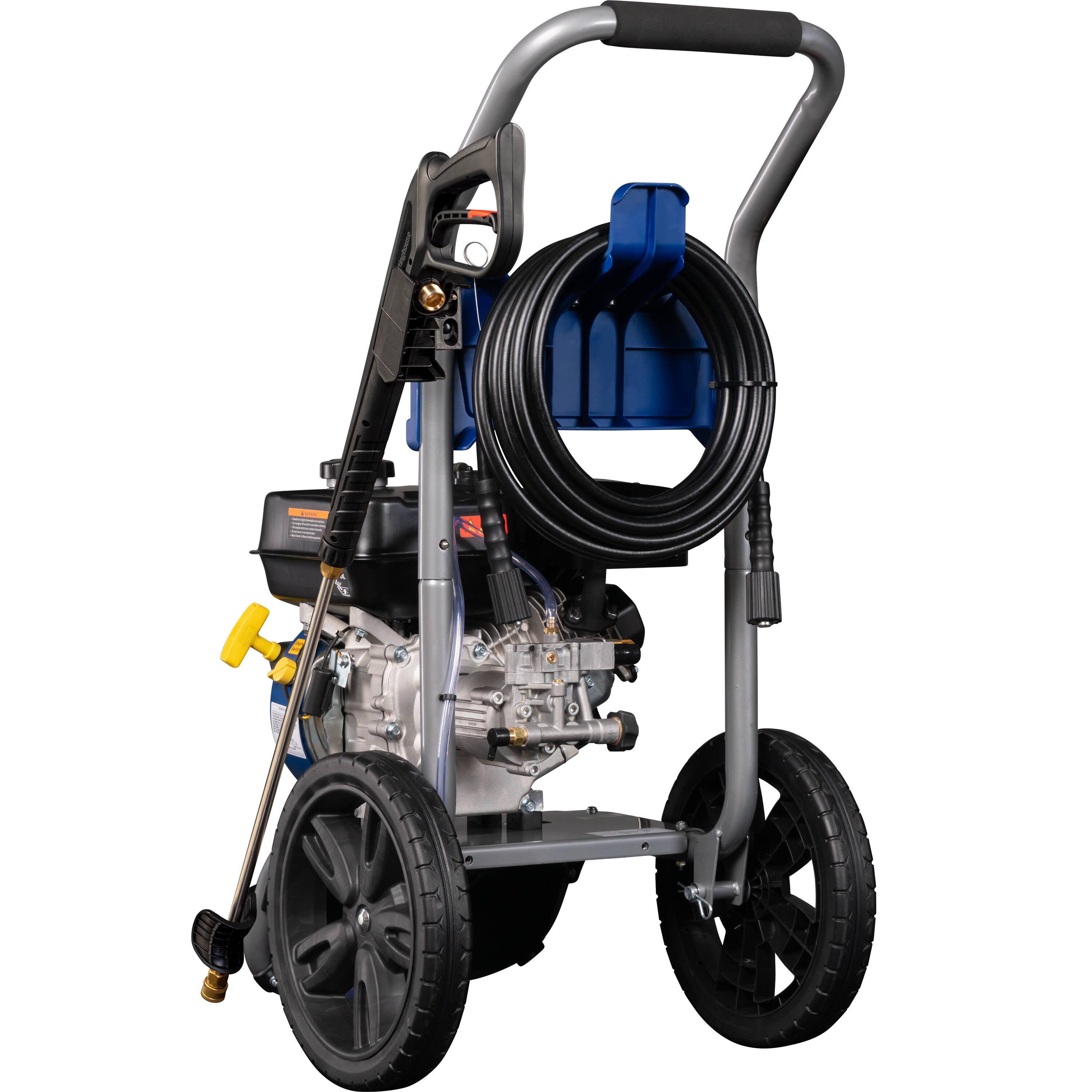 Alt View 7. Westinghouse - WPX3400SC Gas Pressure Washer with 15-in Surface Cleaner, 3400 PSI and 2.6 Max GPM, Onboard Soap Tank, 5 Nozzle Set - Blue.