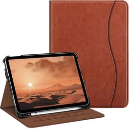 Kitcheniva - iPad 10th Generation 2022 Case With Stand And Pocket 10.9'' - Brown