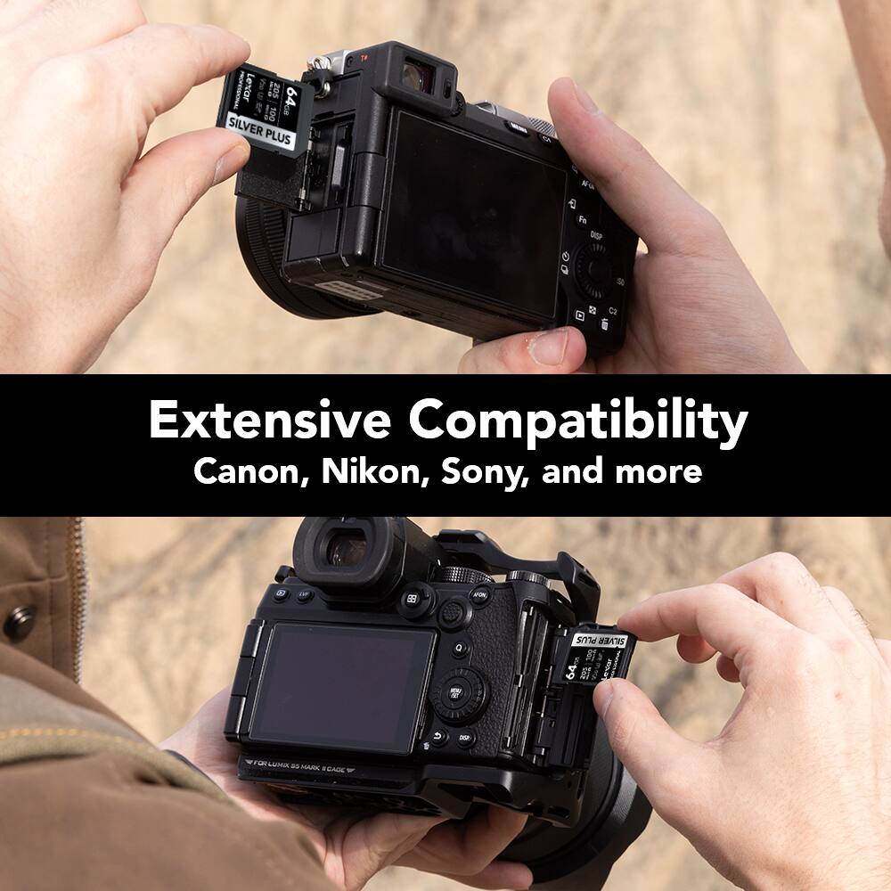 Extensive Compatibility  
Canon, Nikon, Sony, and more