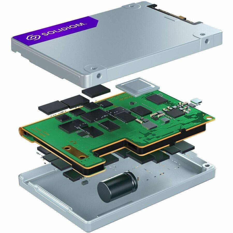 Alt View 2. Solidigm - Solidigm™ D5-P5430 SSD (7.68TB, U.2, PCIe 4.0 x4, QLC, 3D5, Internal Server SSD).