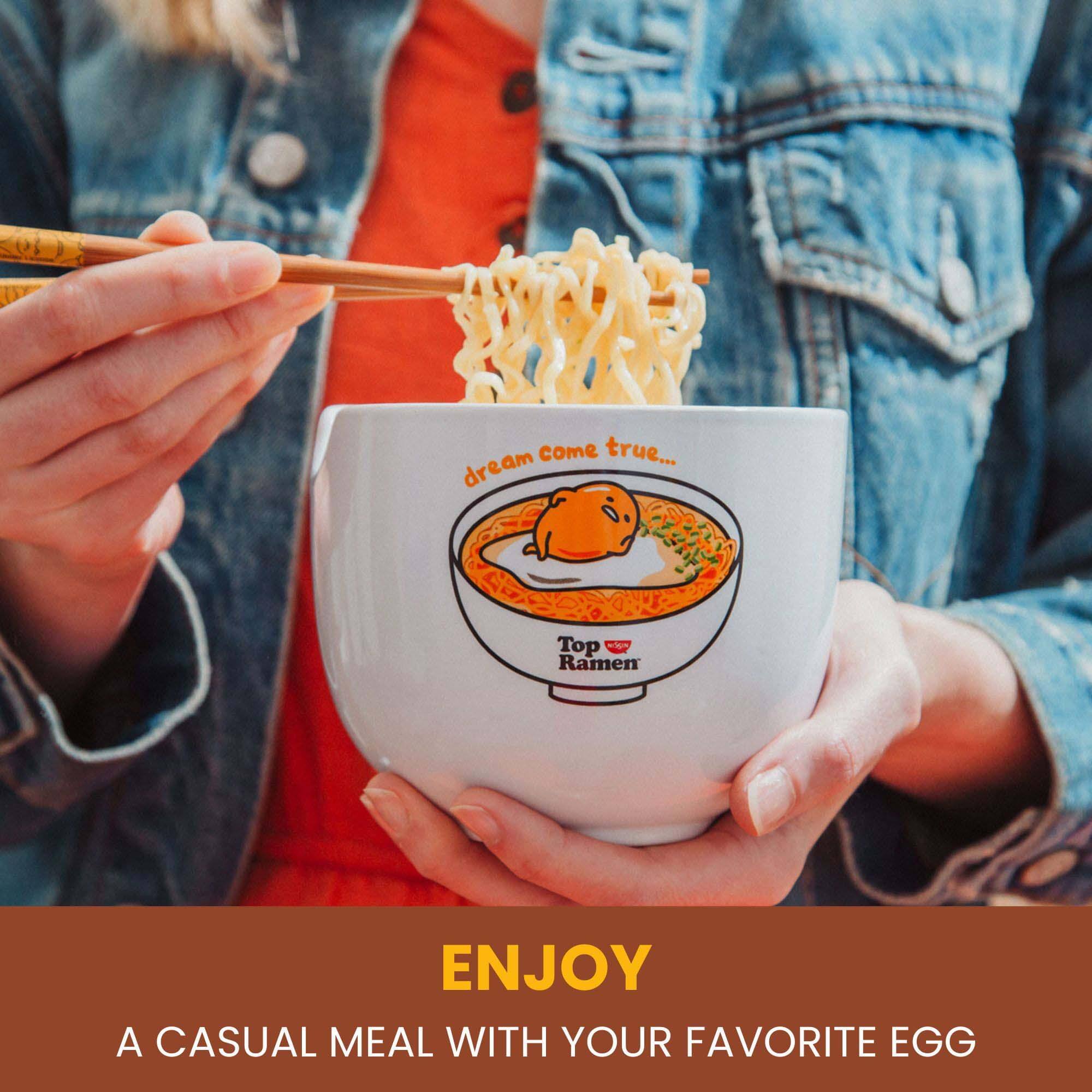 dream come true...

Top Ramen

ENJOY  
A CASUAL MEAL WITH YOUR FAVORITE EGG