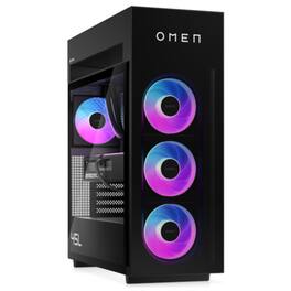 HP - Refurbished Excellent - OMEN MAX 45L GT23-0000M AMD Ryzen 9 9900X 4.4 GHz 16GB DDR5 1TB + 1TB SSD NVIDIA RTX 5070 Windows 11 Home Gaming Desktop - Black