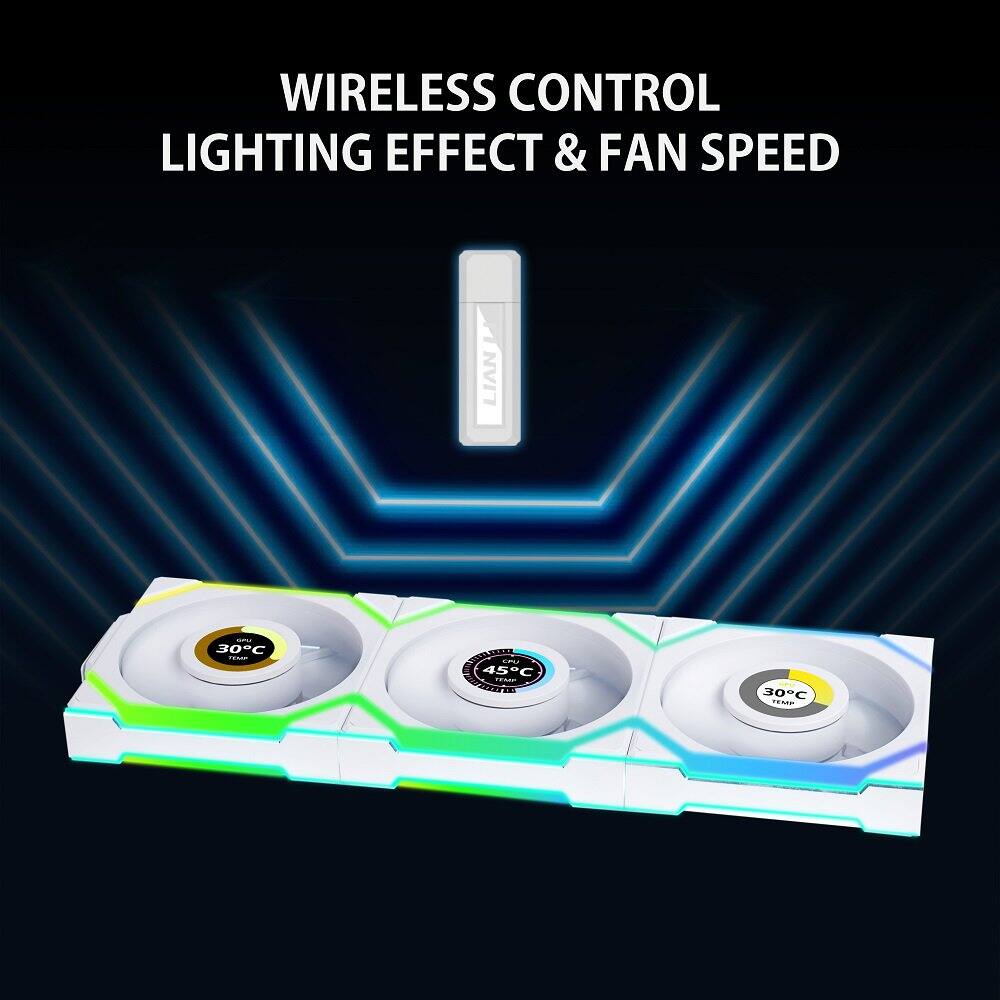 Lian Li UNI FAN SL Wireless LCD 120 White - Best Buy