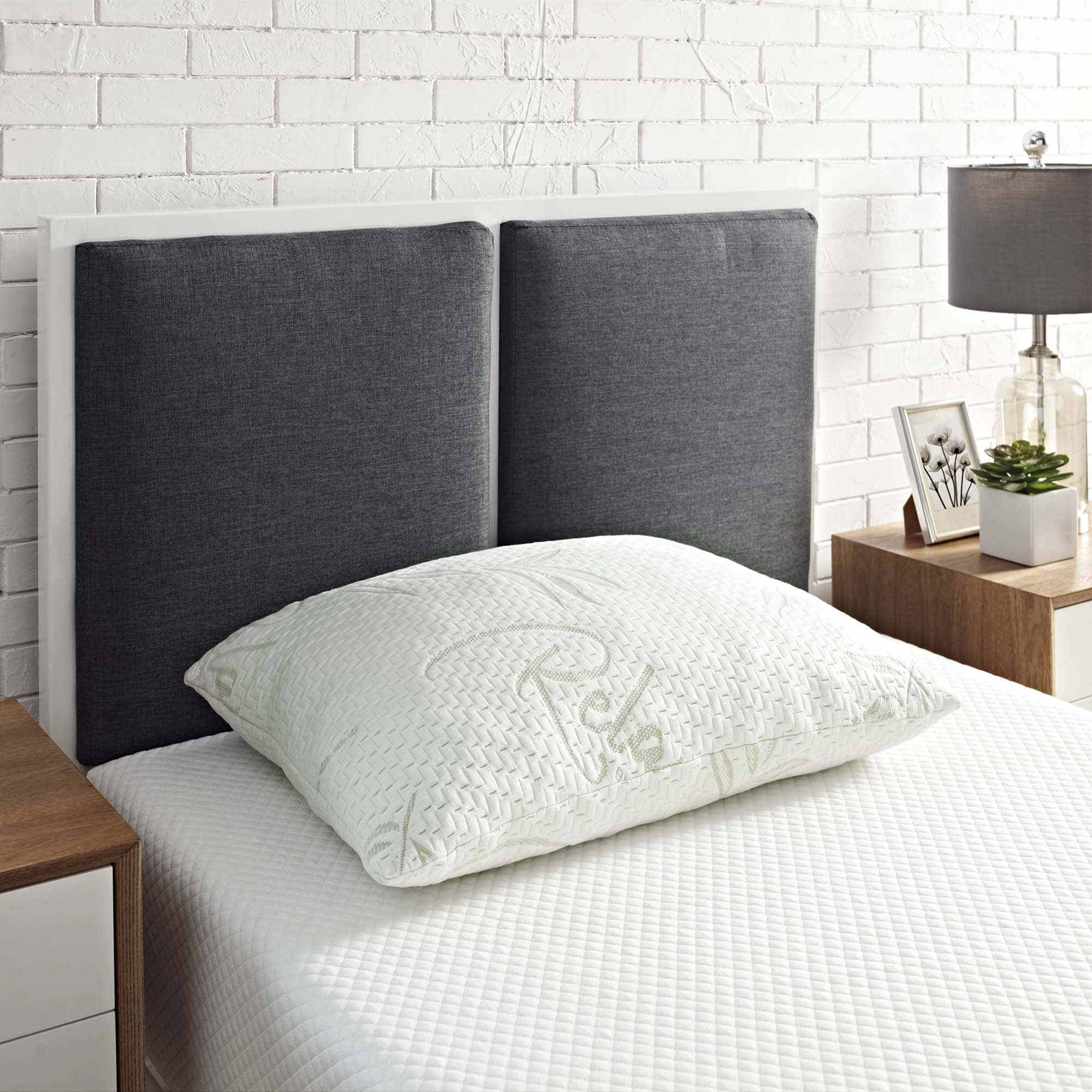 Front. Modway - Relax Standard/ Size Pillow - White.
