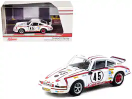 Porsche 911 Carrera RSR 2.8 #45 GTS 3.0 Class Winner "24 Hrs of Le Mans" (1973) 1/64 Model Car by Schuco & Tarmac Works