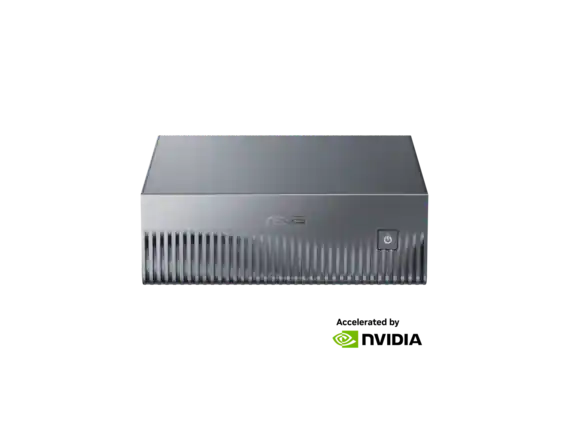 Front. ASUS - ASUS 90MS0371-M000A0 DGX Spark Workstation - GX10-GG0010BN - GB10 ARM - GB10 GPU - 128GB LPDDR5x - 1TB NVMe SSD - 10GbE.