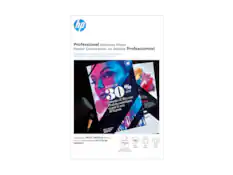 **hp Professional Business Paper**
*Papier Commercial de Qualité Professionnel*
Heavyweight paper. Glossy finish. Professional impact.
Papier lourd. Fini glacé. Impact professionnel.
**30% OFF**
*Cosmetics & Skin care*
*Cosmétiques et produits de soin pour la peau*
Designed for INKJET, PAGEWIDE printers
*Pour les imprimantes à jet d'encre, PAGEWIDE*
- 150 Sheets
- 279x432 mm
- 2-Sided Printing
- 48 lb
- 160 g/m²
- Glossy finish