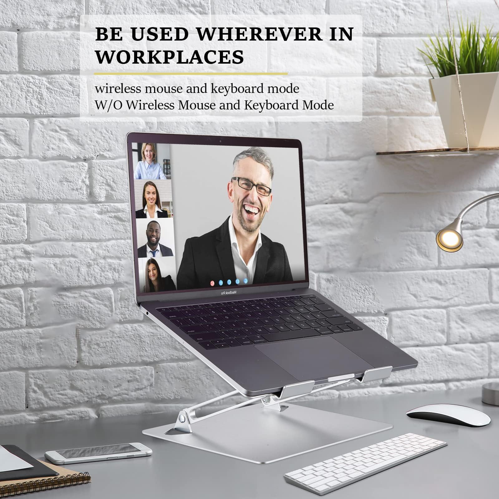 BE USED WHEREVER IN WORKPLACES

wireless mouse and keyboard mode  
W/O Wireless Mouse and Keyboard Mode