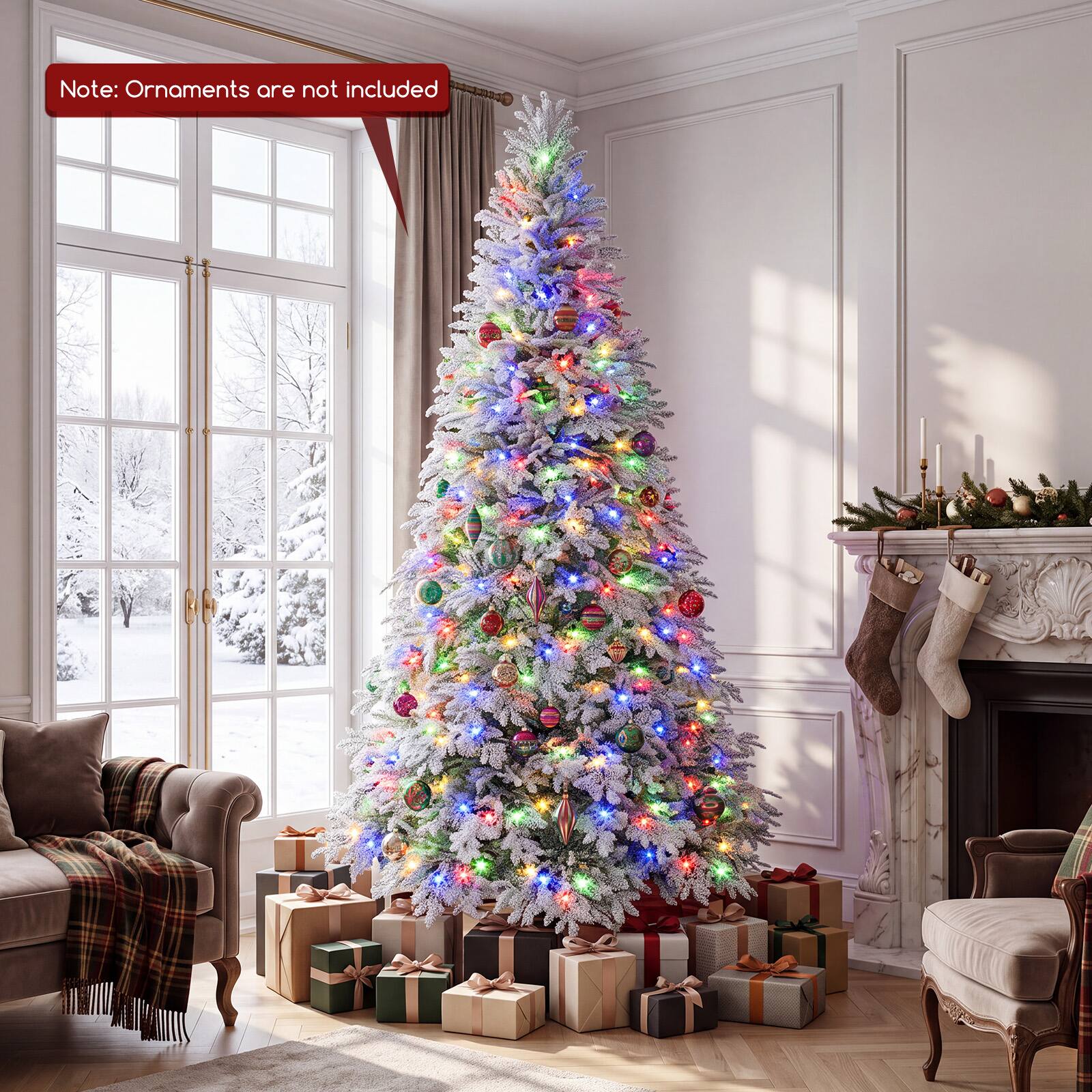 Note: Ornaments are not included