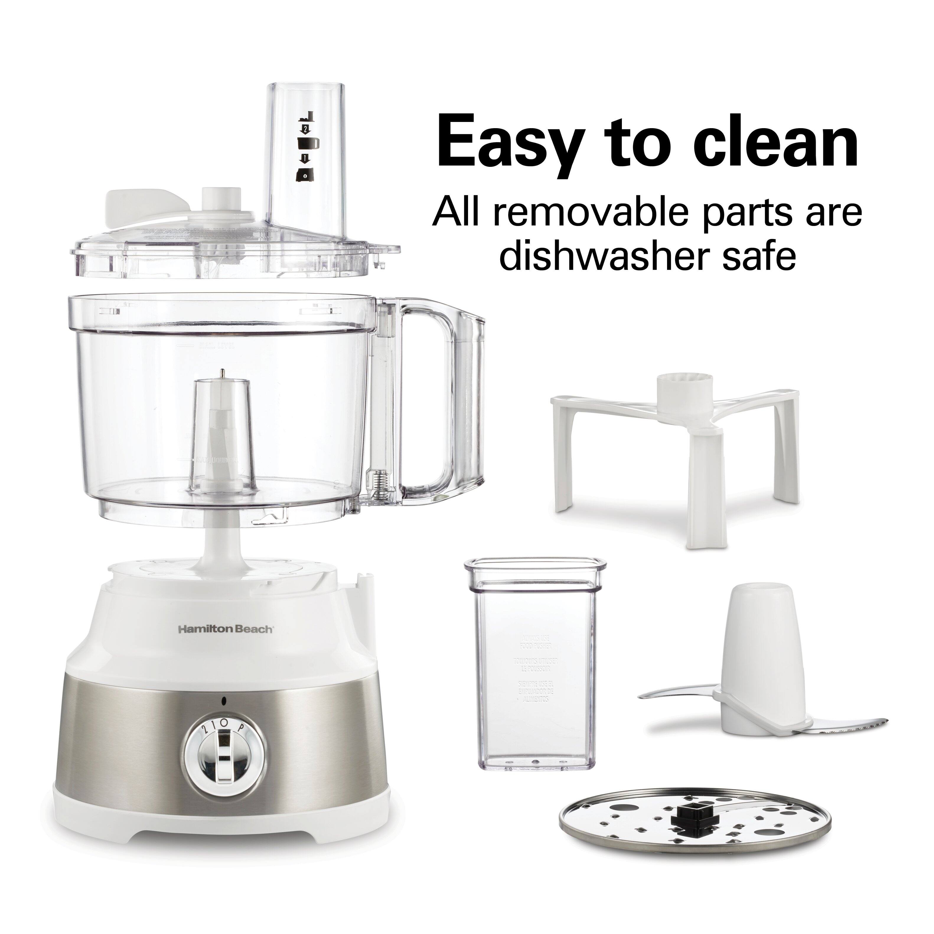 Easy to clean  
All removable parts are dishwasher safe  
Hamilton Beach