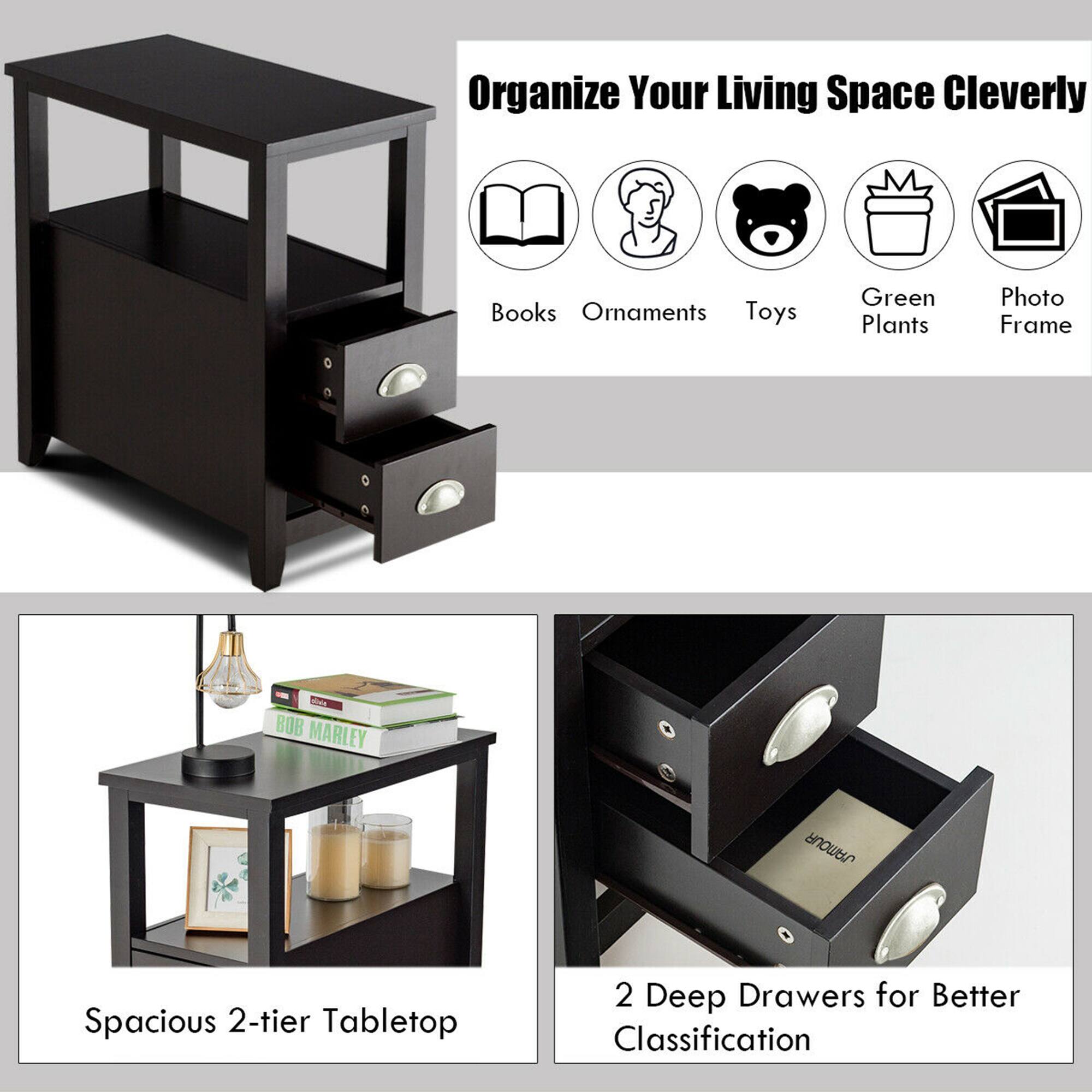 Organize Your Living Space Cleverly

Books Ornaments Toys
Green Plants
Photo Frame

BOB MARLEY
J'AMOUR

Spacious 2-tier Tabletop
2 Deep Drawers for Better Classification