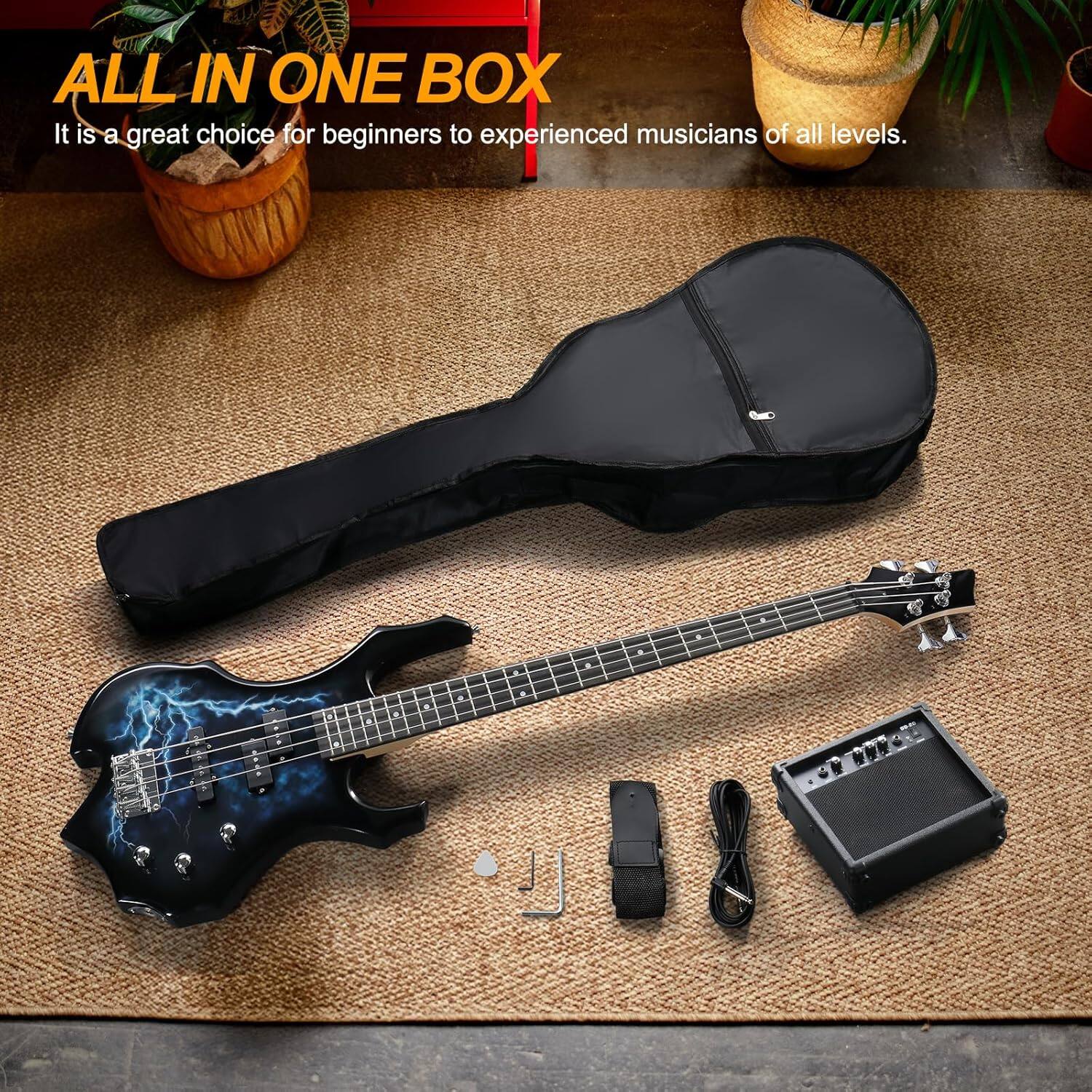 ALL IN ONE BOX  
It is a great choice for beginners to experienced musicians of all levels.