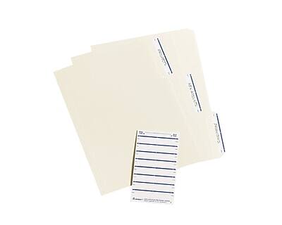 Alt View 3. Avery - Easy Peel Laser/Inkjet File Folder Labels, 2/3" x 3-7/16", 252 Labels/Pack - White/Dark Blue.