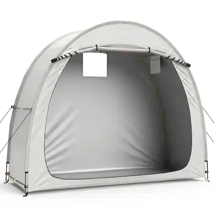 Front. Winado - Bike Tent, Outdoor Portable Bicycle Storage Sheds with 210D Oxford Fabric PU4000 Waterproof Cover for 2-3 Bikes, Storage.