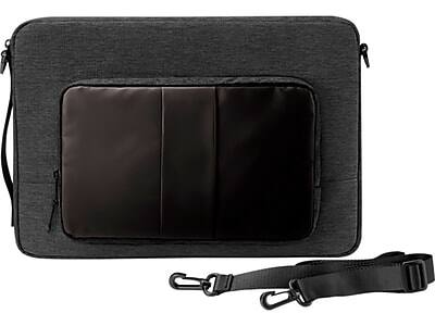 HP - Polyester Laptop Sleeve for 15.6" Laptops, /Brown (1G6D6AA) - Black