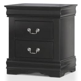 Furniture of America - Toni Transitional Wood 2-Drawer Nightstand - Black