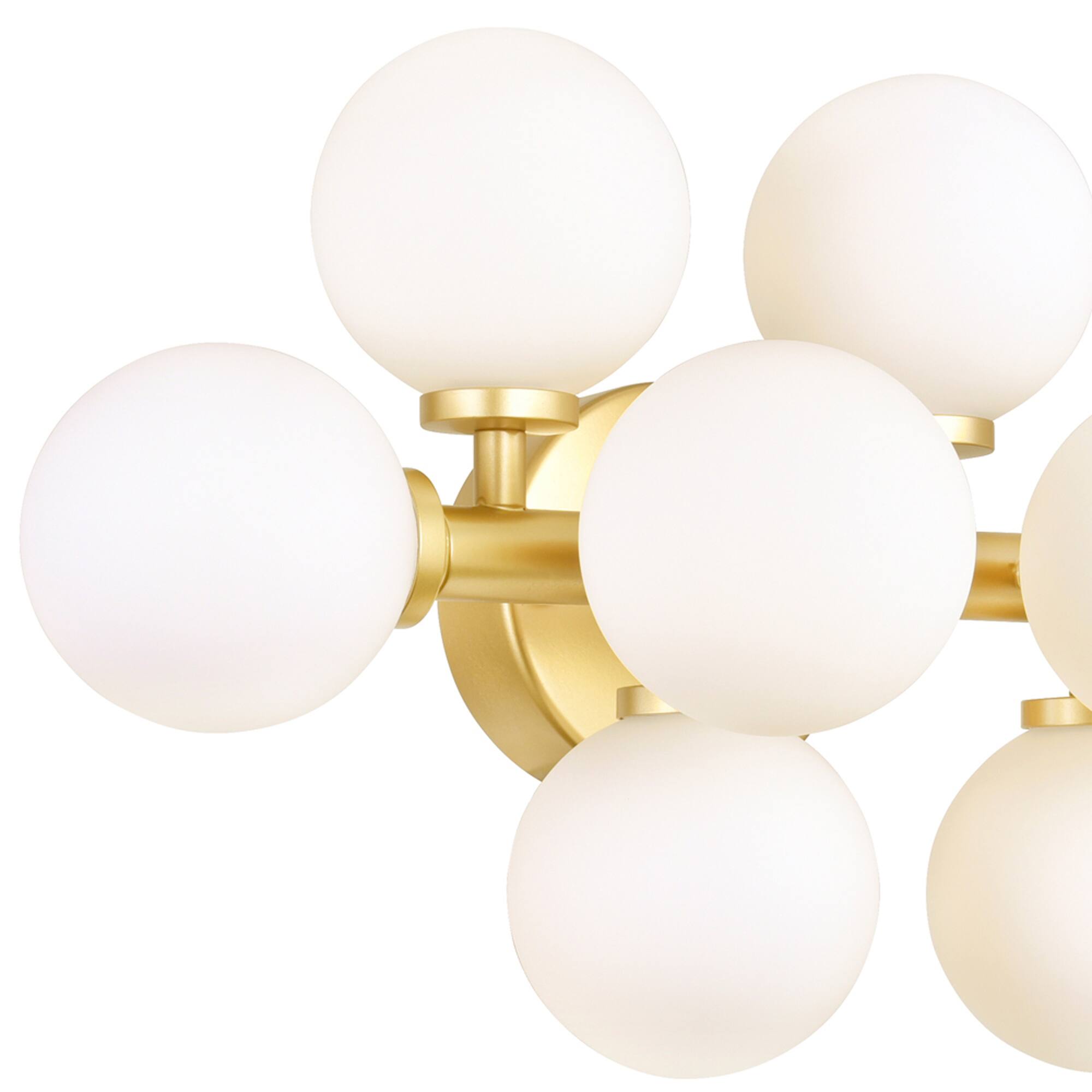 Alt View 1. CWI Lighting - Arya 8 Light Wall Sconce With Satin Gold Finish - Satin Gold.