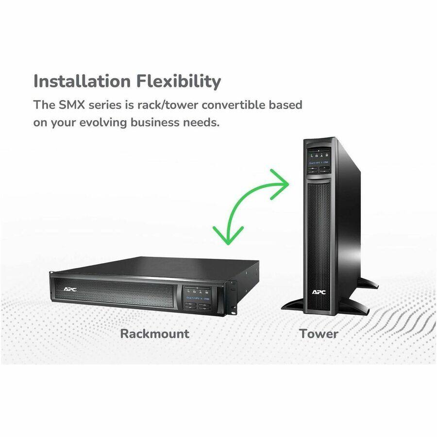 Installation Flexibility  
The SMX series is rack/tower convertible based on your evolving business needs.  

Rackmount  
Tower