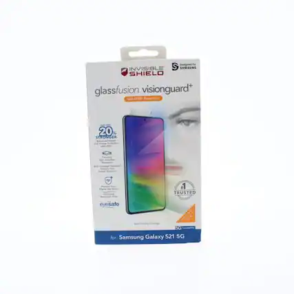 Designed for INVISIBLE SHIELD glassfusion visionguard+ with D3O Protection 20% STRONGER Advanced Impact Protection DKY Contamination Treatment Putacto + Dighte 1 Lohuscad TRUSTED Blod sighn mr eyesafe D30 5G Compatible for: Samsung Galaxy S21 5G