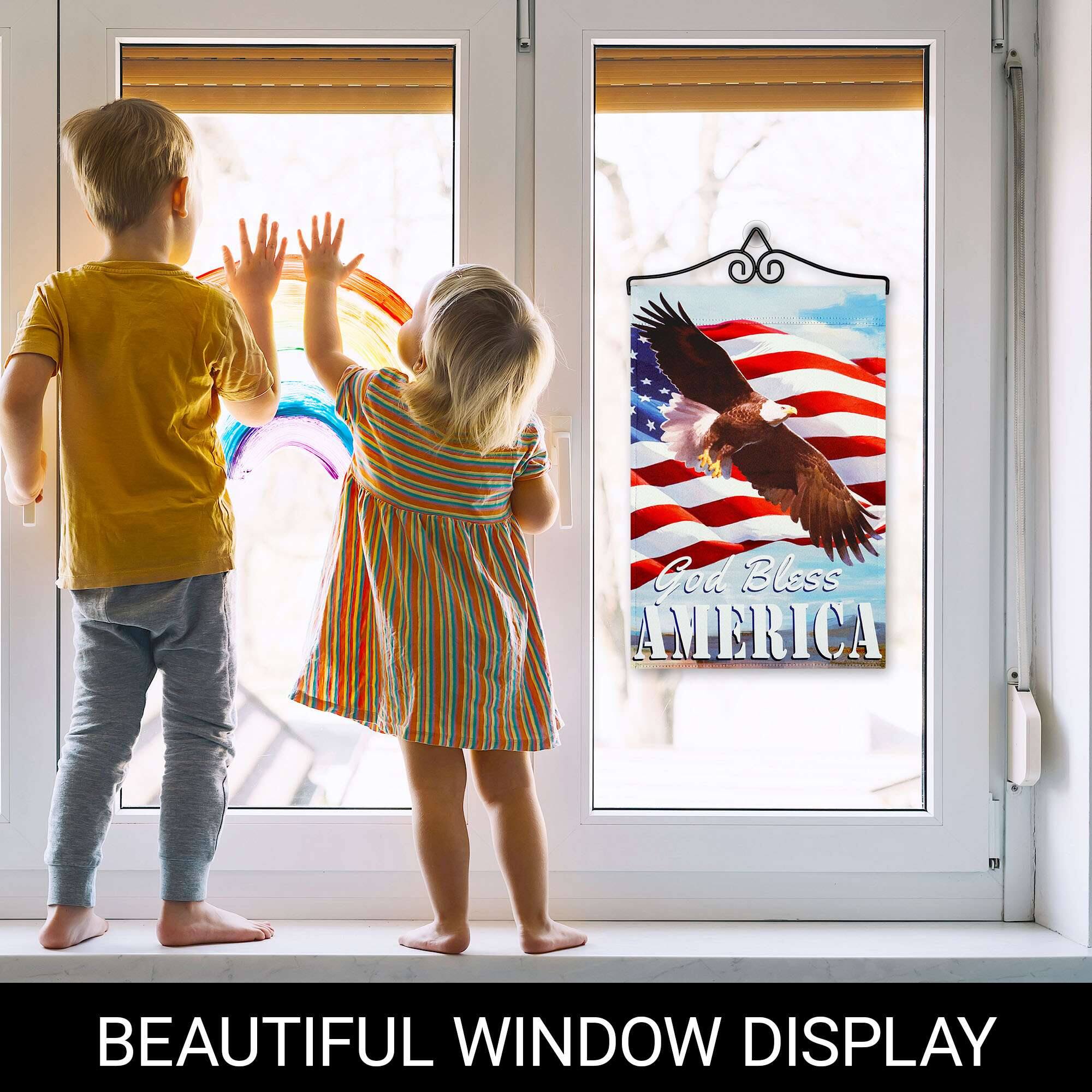 God Bless America  
Beautiful Window Display