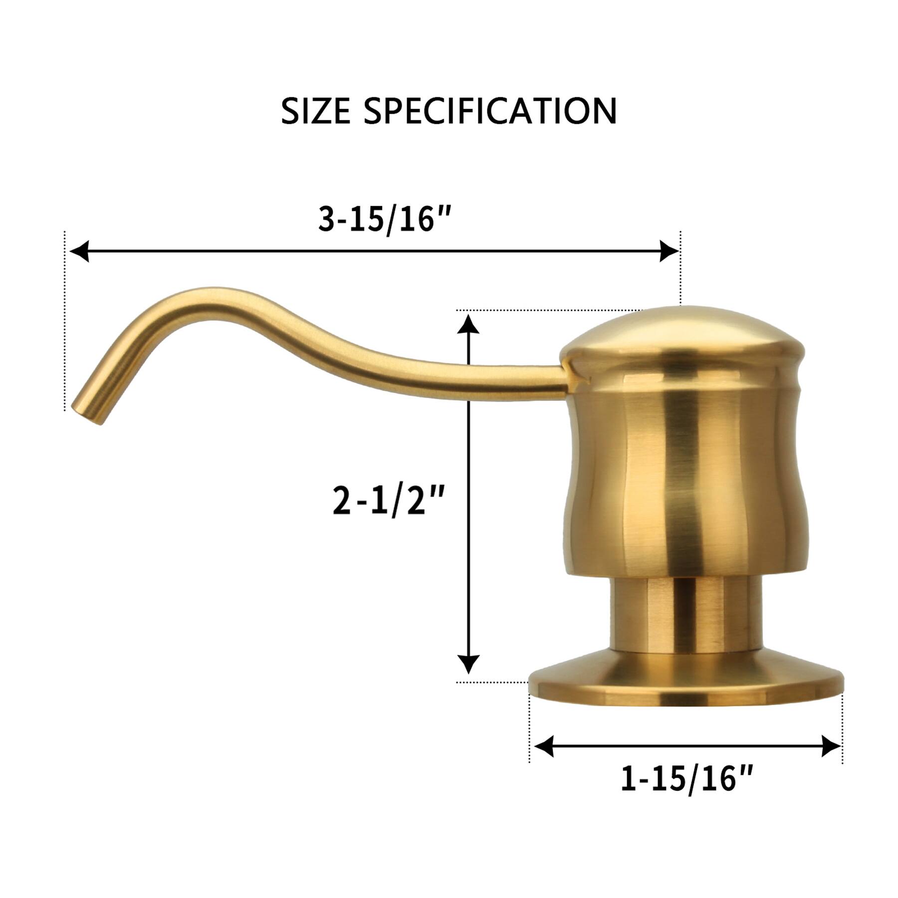 SIZE SPECIFICATION  
3-15/16"  
2-1/2"  
1-15/16"