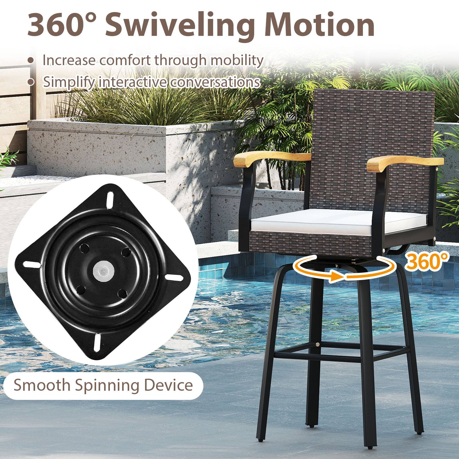 360° Swiveling Motion

- Increase comfort through mobility
- Simplify interactive conversations

Smooth Spinning Device

360°