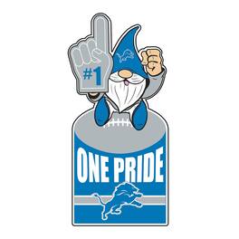 Evergreen Enterprises - Detroit Lions 30" Metal Gnome 3-in-1 Outdoor Yard Sign - Multicolor