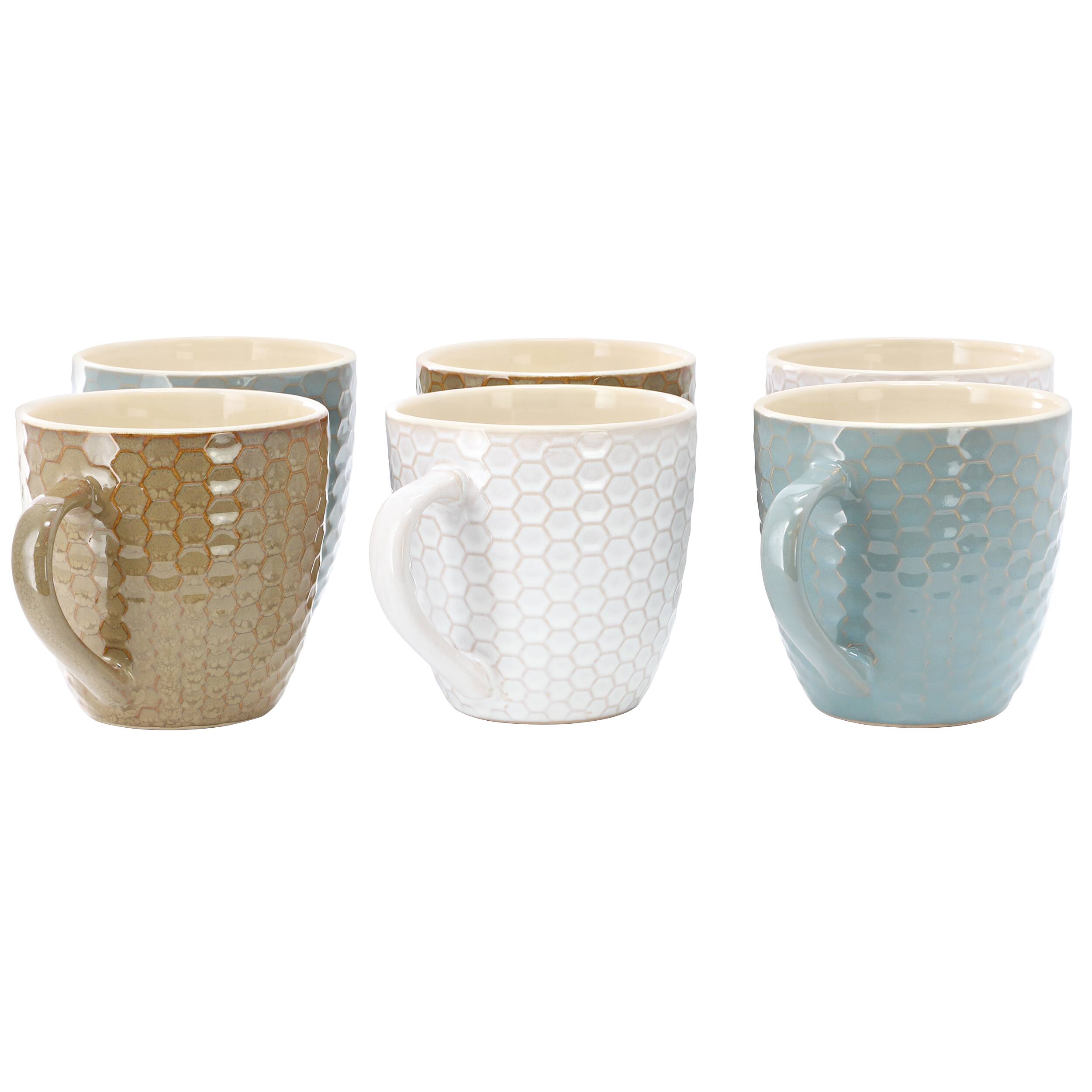 Alt View 1. Elama - Elama Honey Bee 6-Piece 15 oz. Mug Set, Assorted Colors - Assorted.
