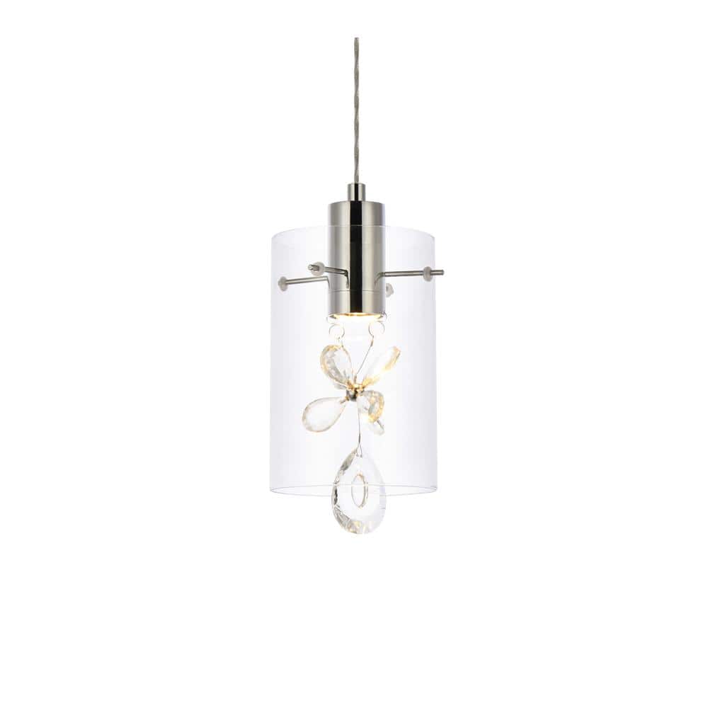 Elegant Lighting - Hana 1 light Pendant - Chrome price history on PriceWatchPro