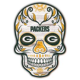 Fan Creations - Green Bay Packers 12'' Sugar Skull Sign - Multicolor