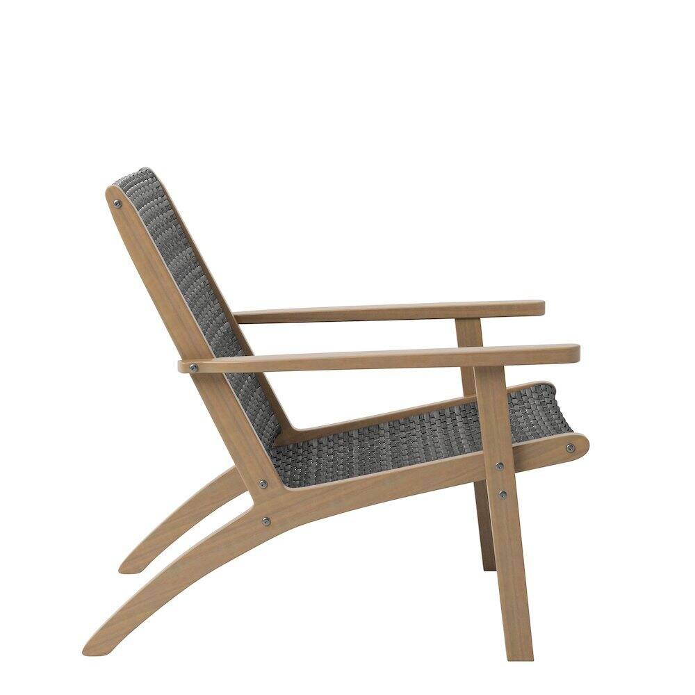 Alt View 2. Outdoor Escape - Gray Club Chairs Set of 2, Comfy Patio Chair for Outdoor Seating - Grey.