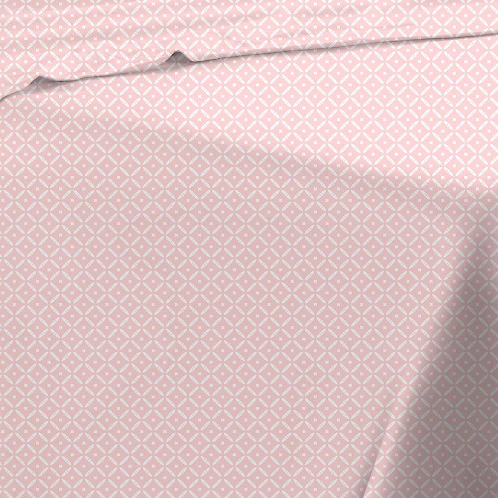 Alt View 2. RT Designers Collection - RT Designers Collection Jane 1000 Thread Count CVC Ultra Soft Sheet Set Blush Queen - Blush.