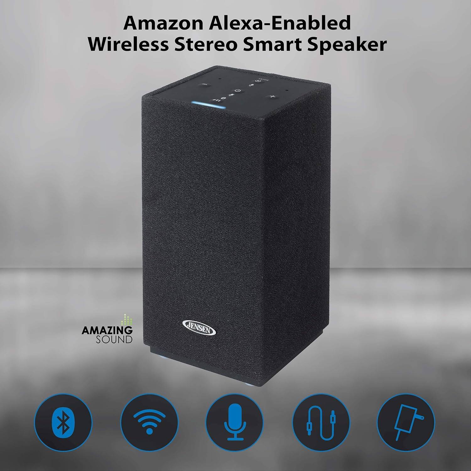 Amazon Alexa-Enabled Wireless Stereo Smart Speaker

AMAZING SOUND JENSEN