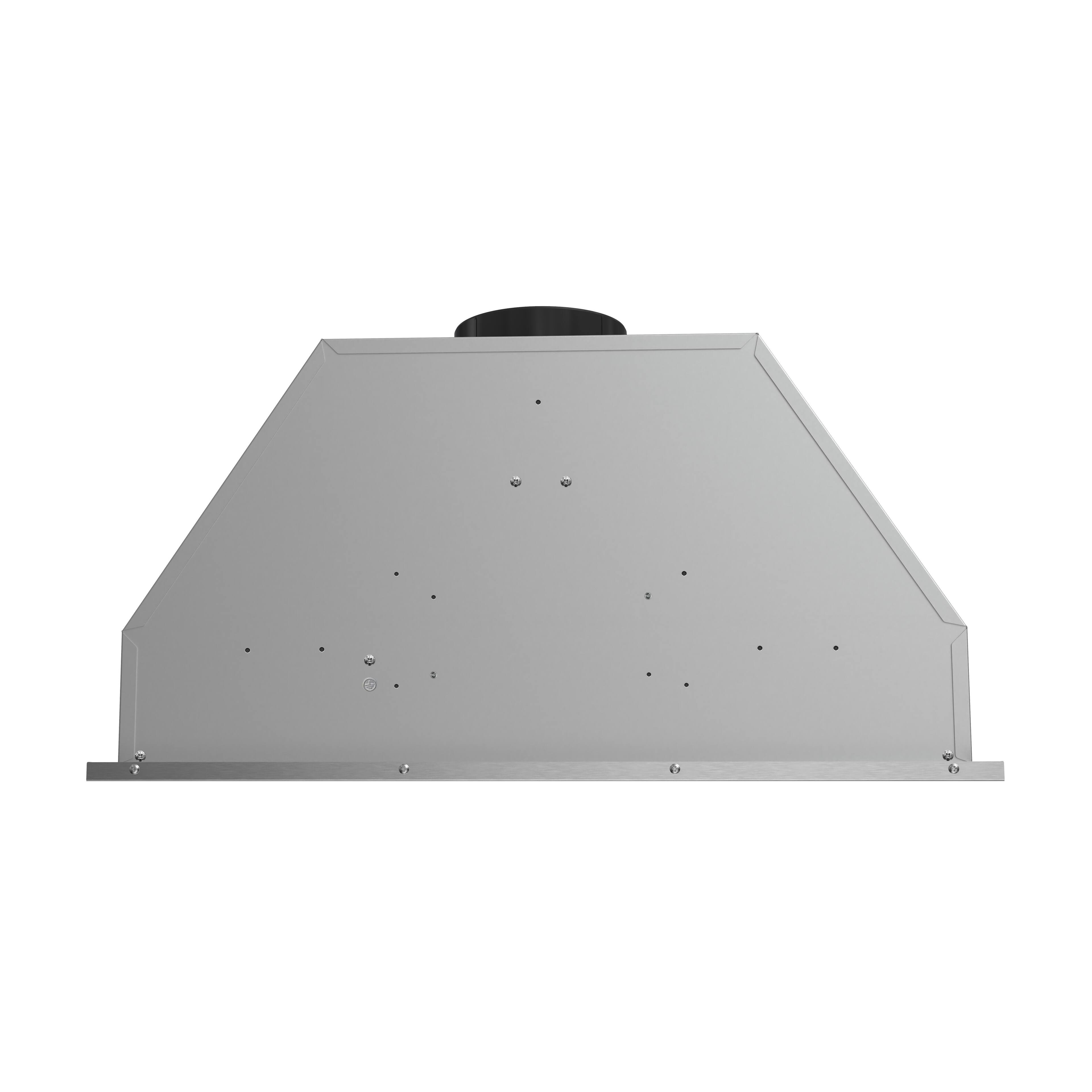 Alt View 10. Streamline - 28 in. Alcamo Ducted Insert 350 CFM Range Hood, Baffle Filters, Electronic Button Control, LED Light - Brushed Stainless Steel.