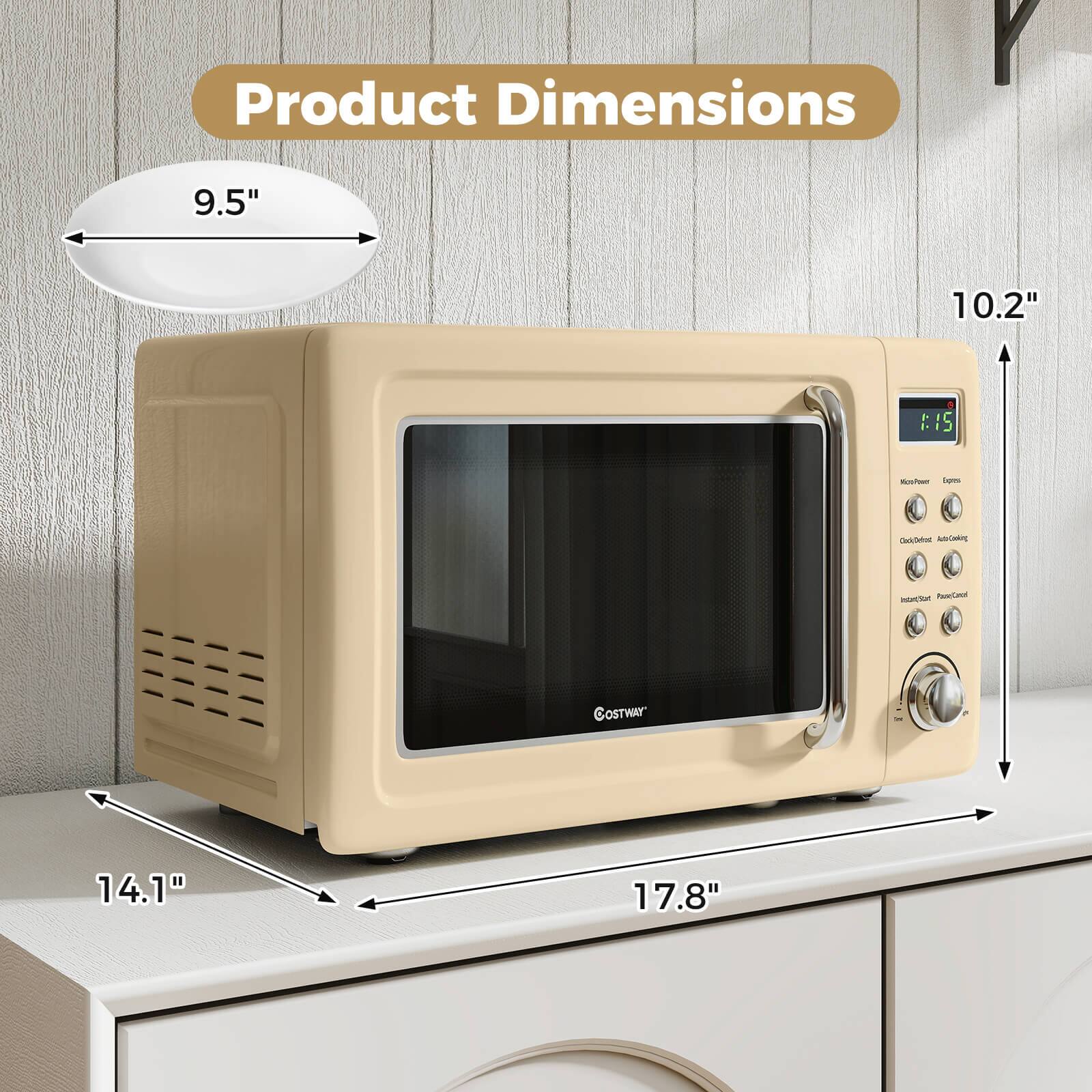 Product Dimensions:  
- Width: 9.5"  
- Height: 10.2"  
- Depth: 14.1"  
- Overall Length: 17.8"