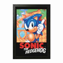 PopMarket - Sonic - Sonic The Hedgehog (Cover) - 11x17 Framed Gel Coat - Multicolor